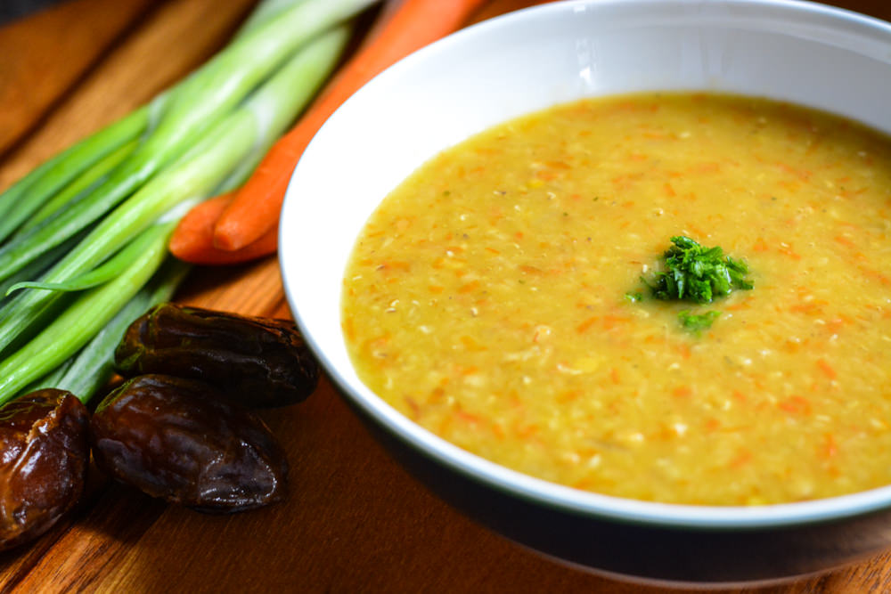 Yellow Lentil Soup - Simply Lebanese