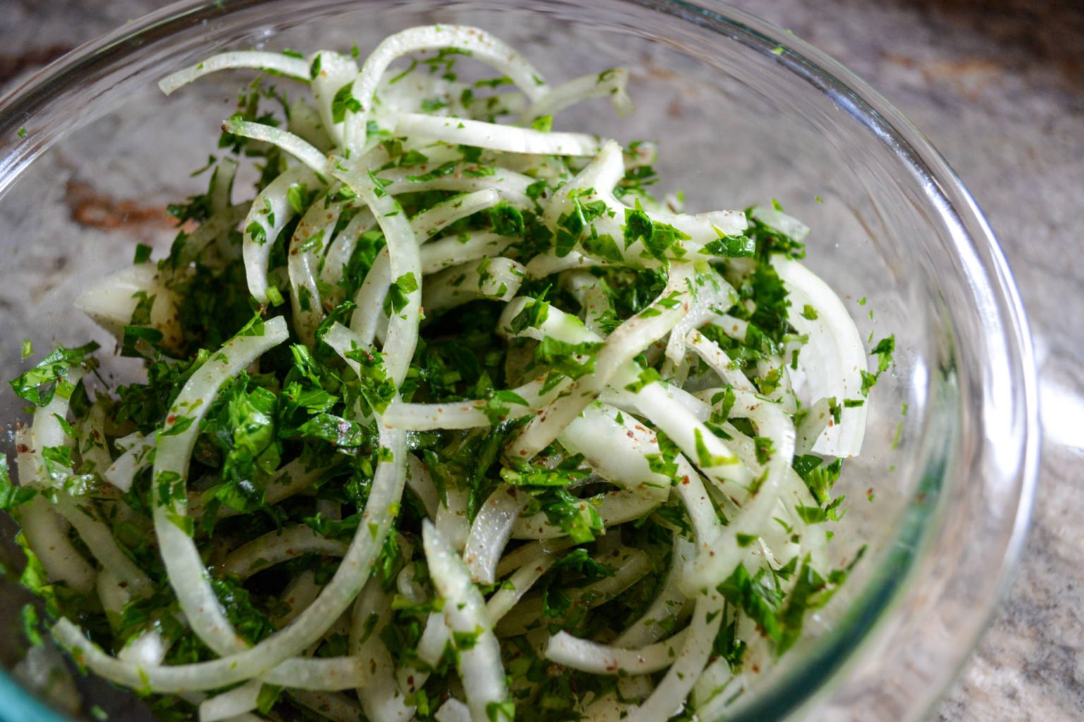 Onion and Parsley Salad Simply Lebanese