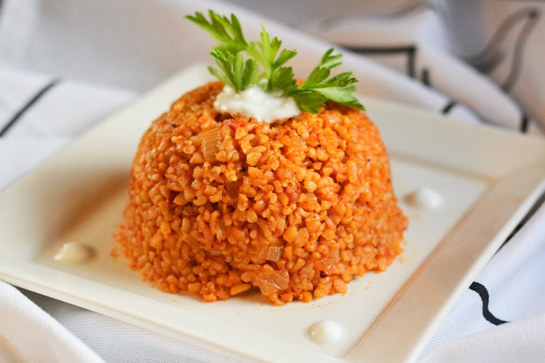 Tomato Bulgur Pilaf Simply Lebanese