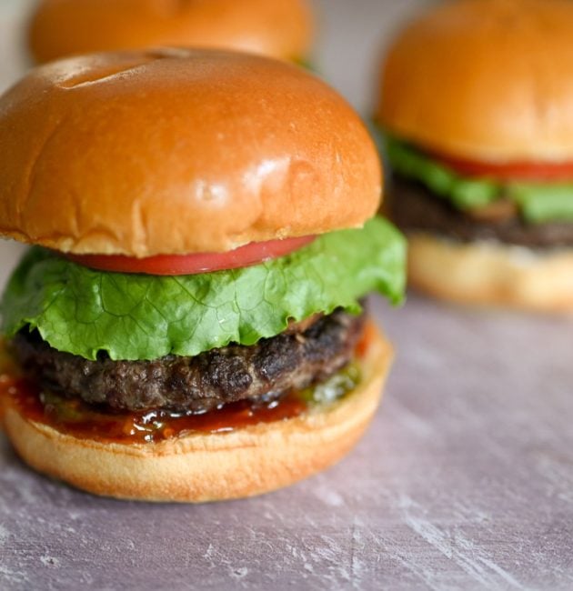 Cheddar Stuffed Grilled Burgers