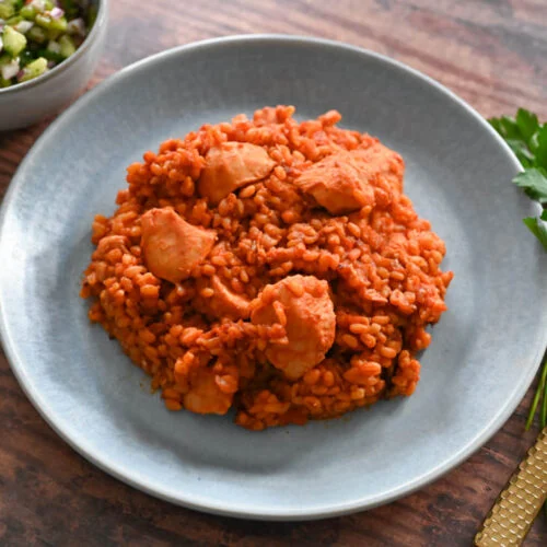 Chicken Tomato Bulgur Pilaf