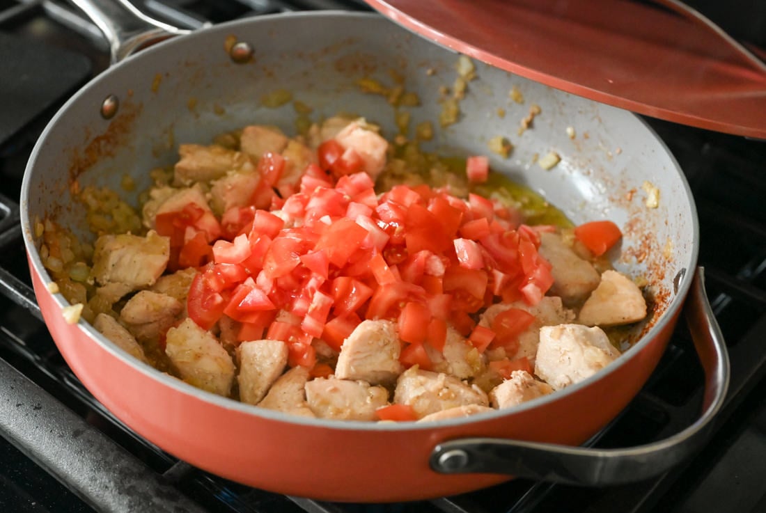Chicken Tomato Bulgur Pilaf