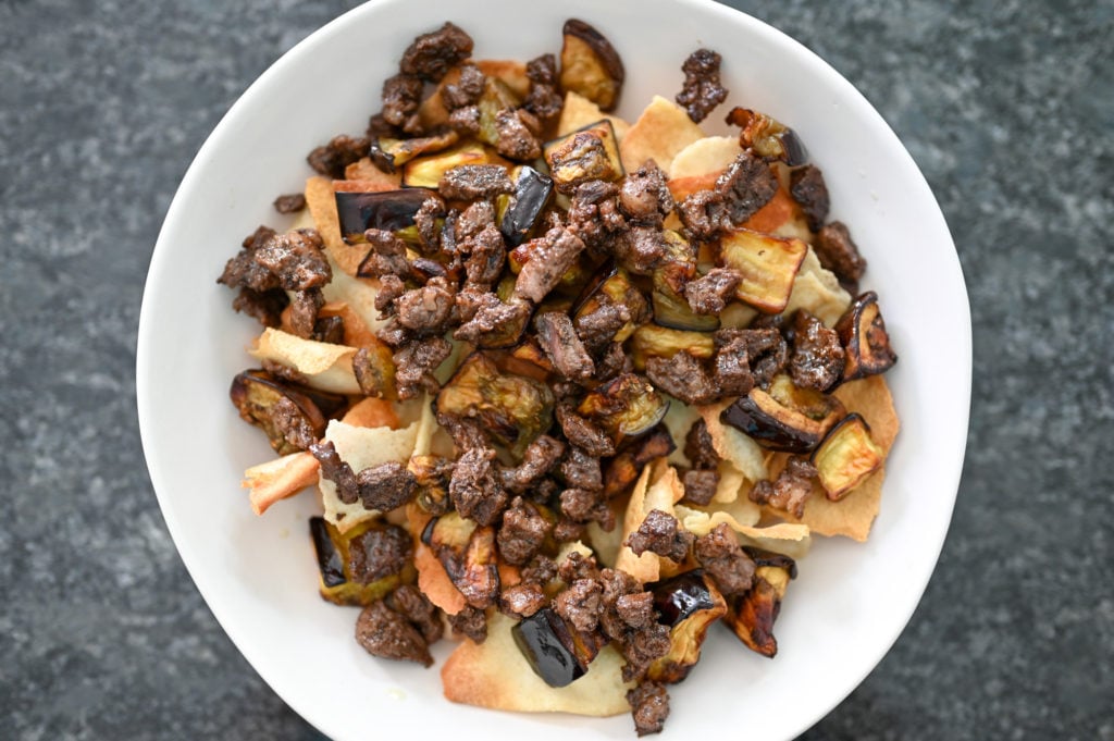 Eggplant Fatteh (Fatet Batenjan) Simply Lebanese