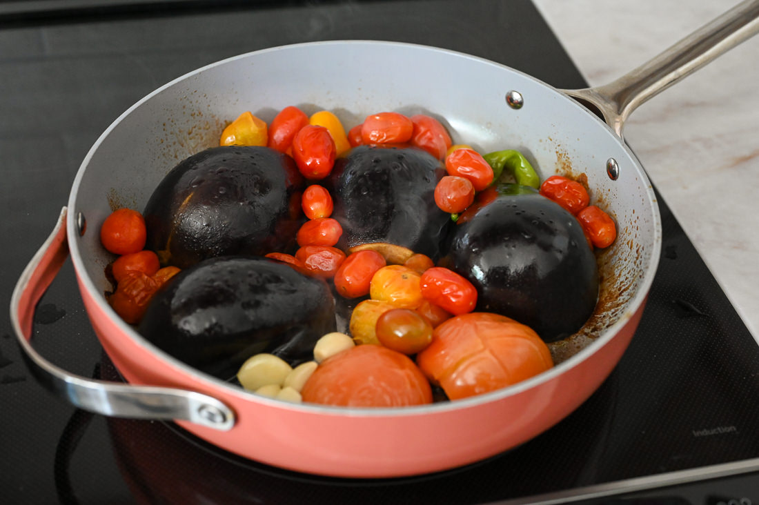 Eggplant Tomato Pasta