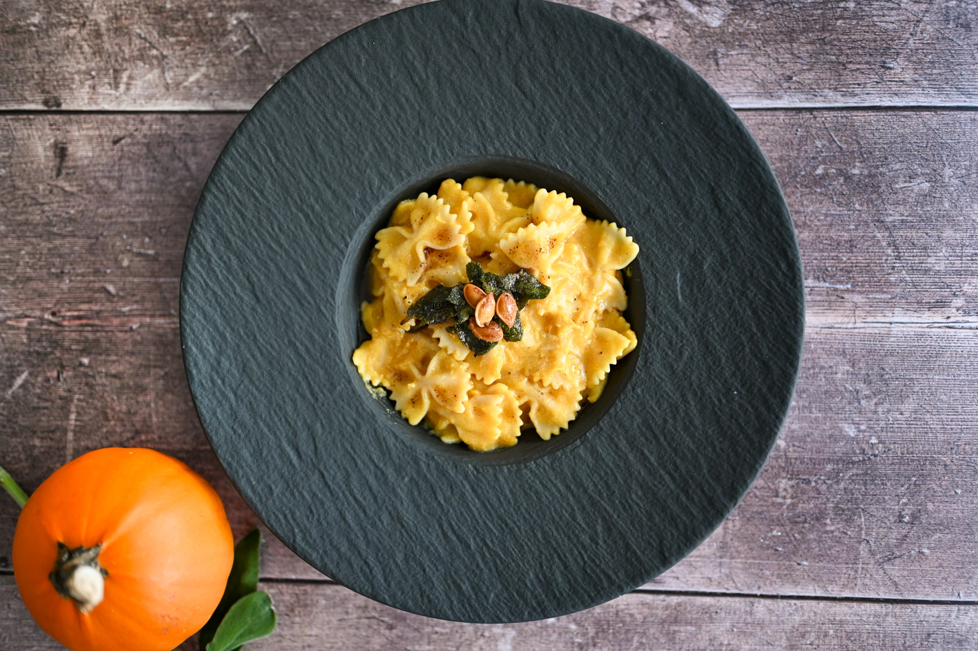 Pumpkin Cream Pasta with Sage