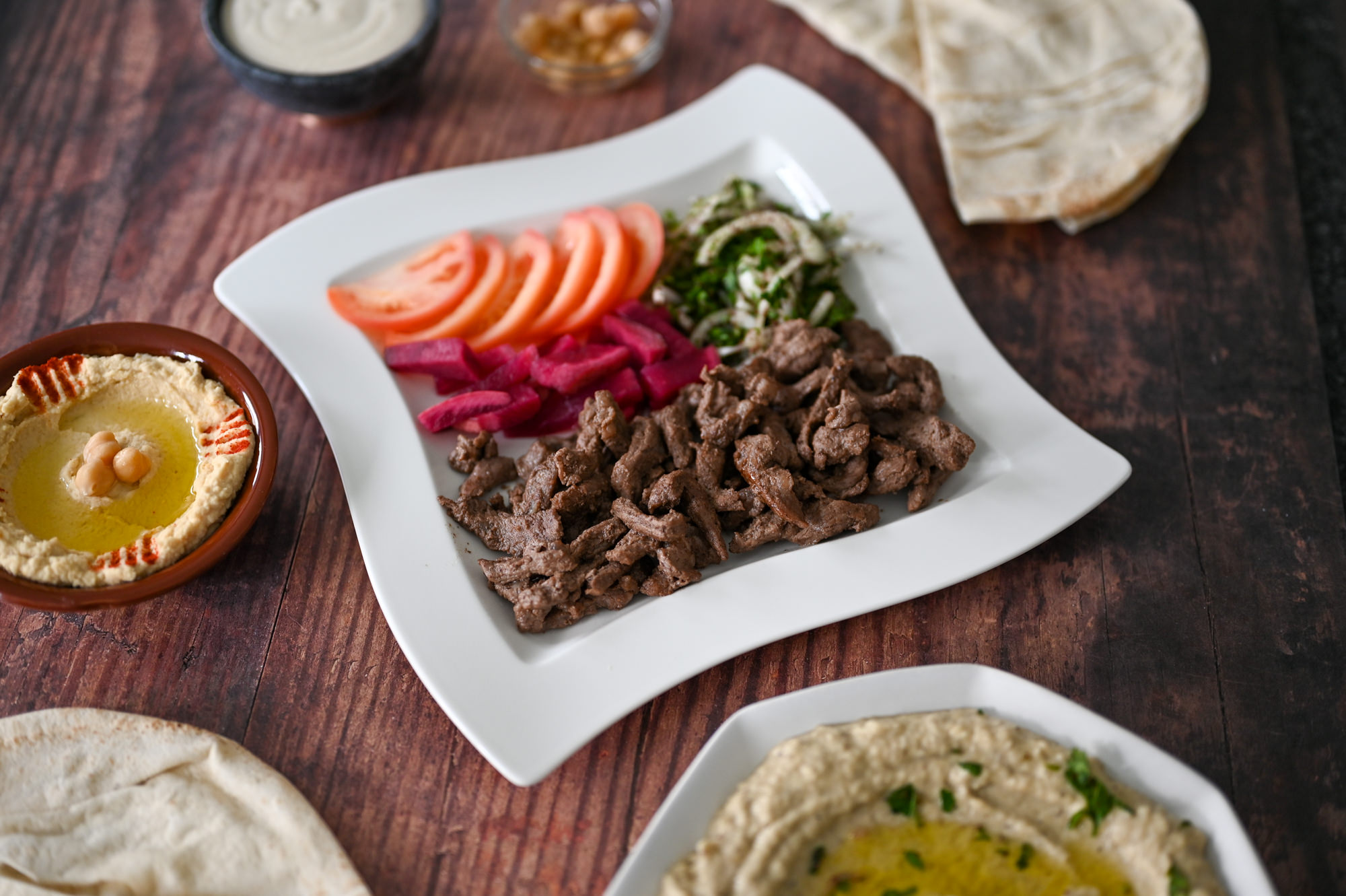 Beef Shawarma w/ Tahini Sauce