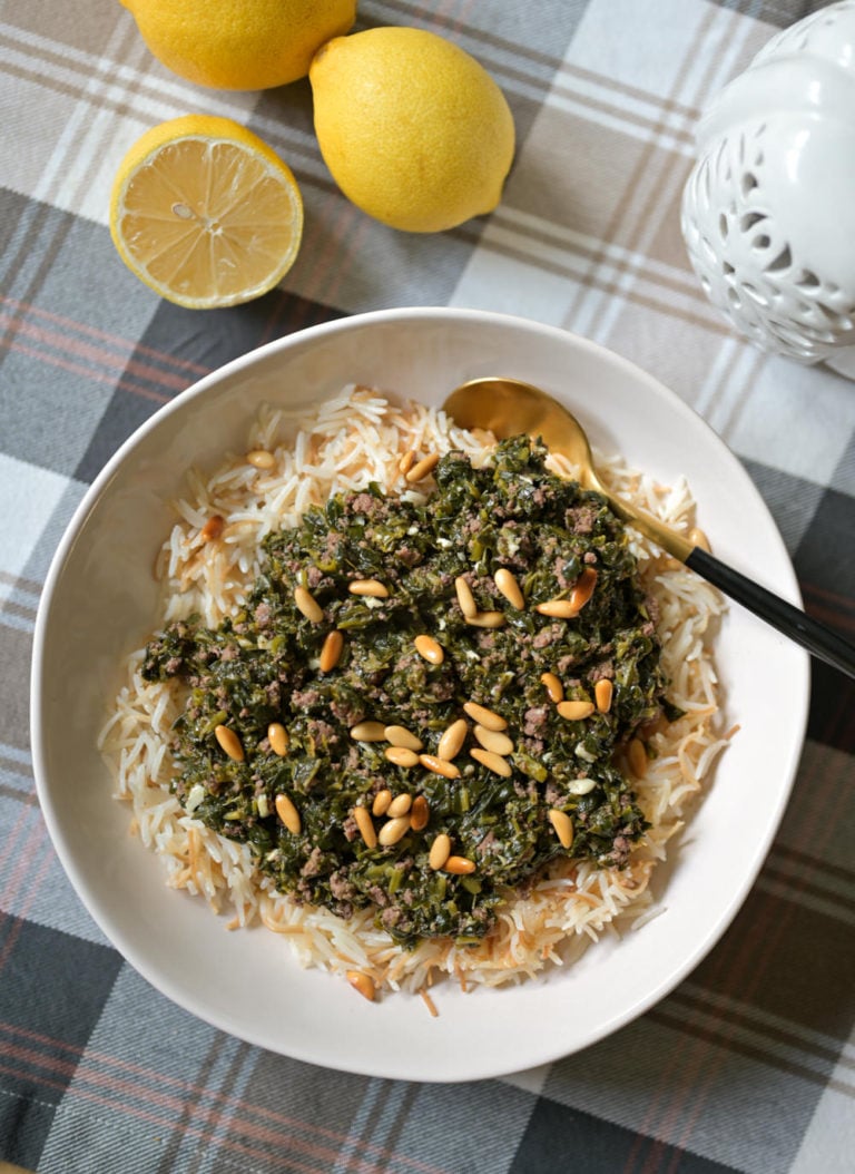 Lebanese Spinach Stew Simply Lebanese