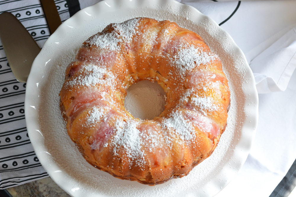 Nectarine Cream Cheese Cake