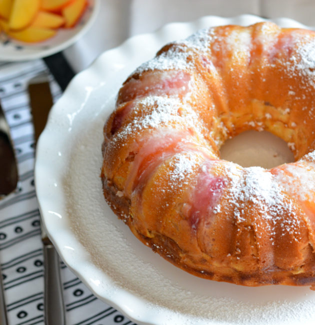Nectarine Cream Cheese Cake