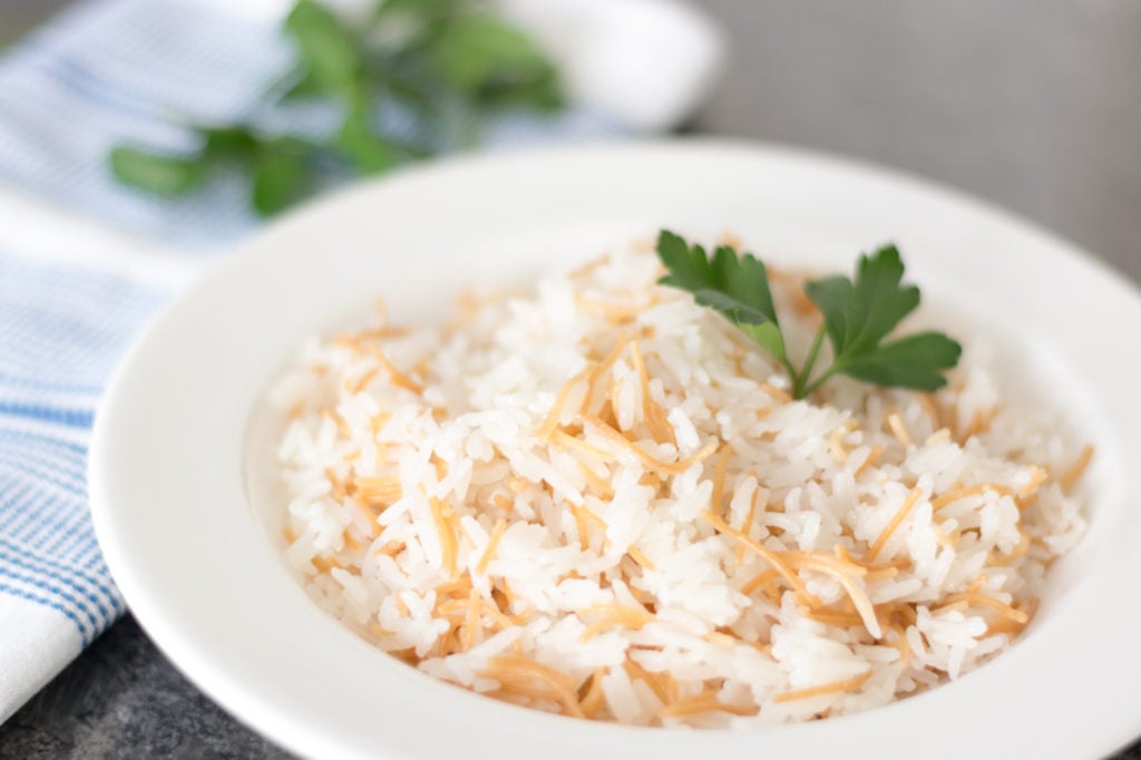 White Rice with Vermicelli Noodles Simply Lebanese